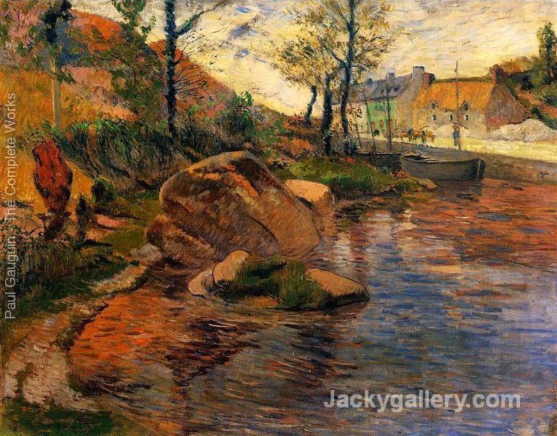 Cove Opposite Pont Aven Harbor by Paul Gauguin paintings reproduction